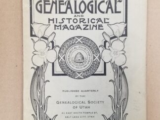 Utah Genealogical Historical Magazine, July 1912 -- "Beginning of the Scandinavian Mission"