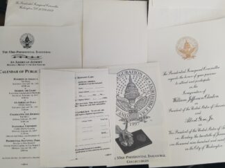 Large Envelope with Invitation to Inauguration of Bill Clinton and Al Gore