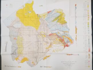Geologic Map of Salt Lake County, Utah -- LARGE SIZE -- Ray E. Marsell and Richard L. Threat -- 4 Feet Wide & 38 Inches Tall -- June 1960