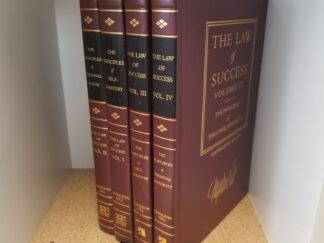 4 Volume Set — by Napoleon Hill — The Law of Success Vol. 1 – The Principles of Self-Mastery / The Law of Success Vol. 2 – The Principles of Personal Power / The Principles of Self-Creation, Law of Success Vol. 3 / The Principles of Personal Integrity, The Law of Success Vol. IV