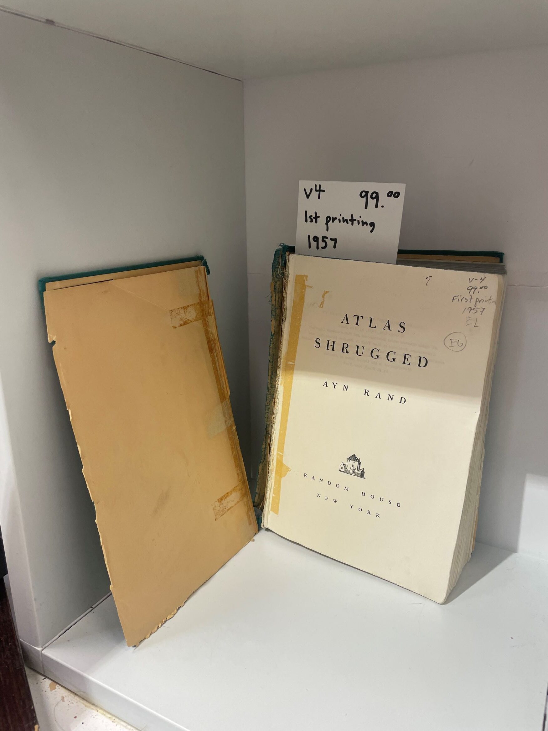 1957 – Atlas Shrugged, Ayn Rand (First Edition), Hardcover