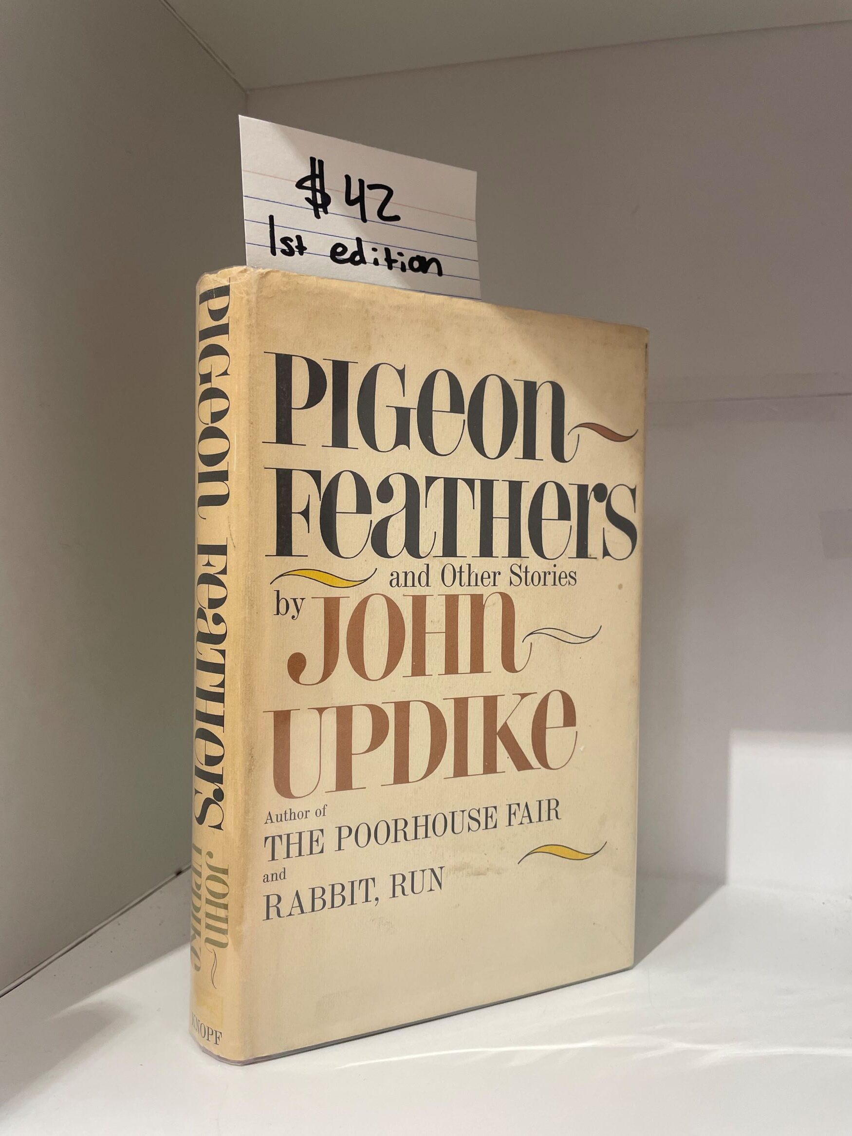 (1962) Pigeon Feathers and Other Stories (First Edition), John Updike, Hardcover