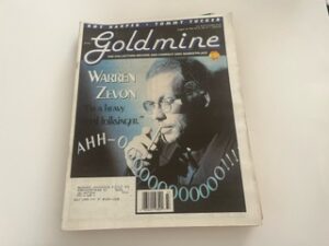 1995-Goldmine: Warren Zevon– August 18, 1995 Vol. 21 No. 17 Issue 393