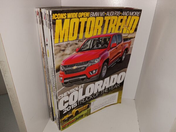 11 Issues of Motor Trend Magazine for the Year 2015 (See Details)