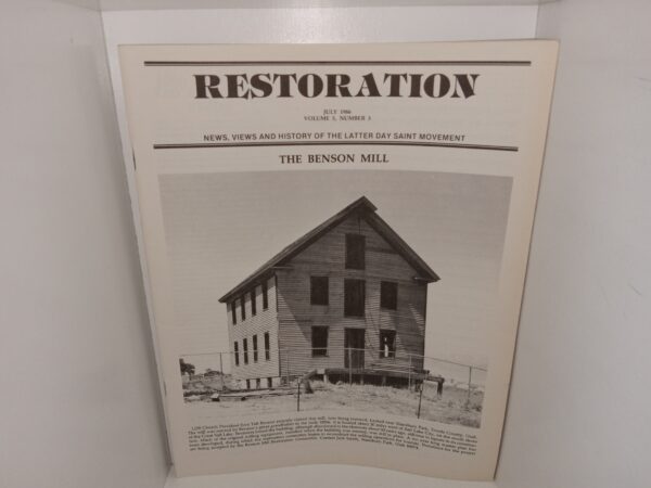 Restoration: Vol. 5, No. 3, July 1986 (1986)