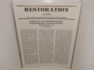 Restoration: Vol. 3, No. 4, October 1984 (1984)