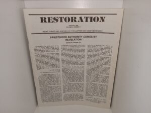 Restoration: Vol. 4, No. 1, January 1985 (1985)