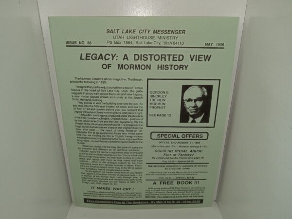 Salt Lake City Messenger: Issue No. 88, May 1995 (1995)