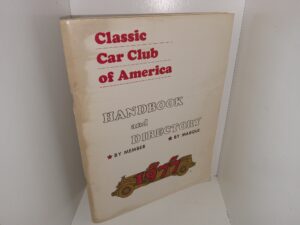 Classic Car Club of America: Handbook and Directory: 1977 (1977) ~ by Member, by Marque