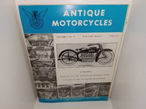 Antique Motorcycles: Vol. 1, No. 4, Winter Issue, 1960-61 (Magazine) (1960)