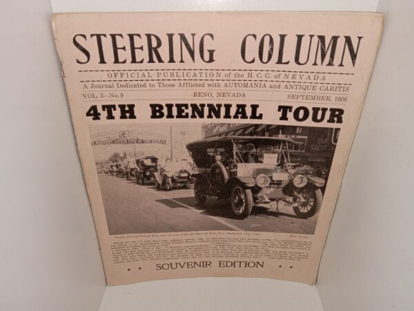 Steering Column: Official Publication of the H. C. C. of Nevada: A Journal Dedicated to Those Afflicted with Automania and Antique Caritis: Vol. 3–No. 9, September, 1956, Reno, Nevada (1956)