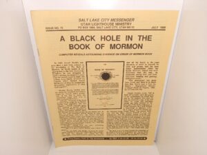 Salt Lake City Messenger: Issue No. 72, July 1989 (1989)