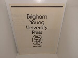 Brigham Young University Press: Spring 1978 (1978)