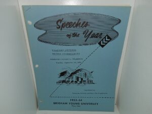 Speeches of the Year: Welcome Address to the Student Body: 1953-54, Brigham Young University, Provo, Utah (1953) ~ by President Ernest L. Wilkinson