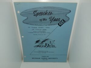 Speeches of the Year: The College Assembly Period and Christian Living: 1953-54, Brigham Young University, Provo, Utah (1954) ~ by Henry Aldous Dixon