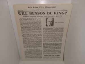 Salt Lake City Messenger: Issue No. 42, April 1980 (Unbound) (1980)