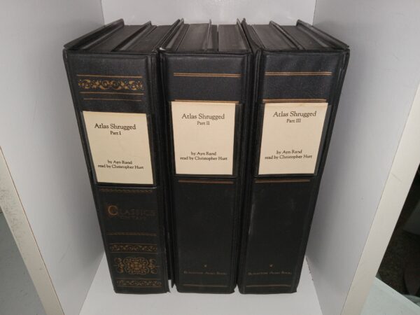 Atlas Shrugged in 3 Parts on 38 Audio Cassettes (1991) ~ by Ayn Rand