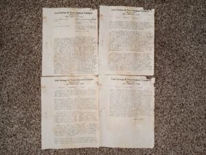 Utah Savings & Trust Abstract Company: Decree of Distribution: 10 (4 Sheets) (1879)