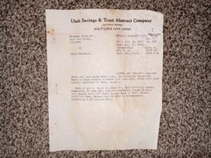 Utah Savings & Trust Abstract Company: Special Warranty Deed, 7 (1873)