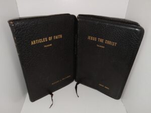 2 LDS Leather Books by James E. Talmage: Articles of Faith / Jesus the Christ (See Details)