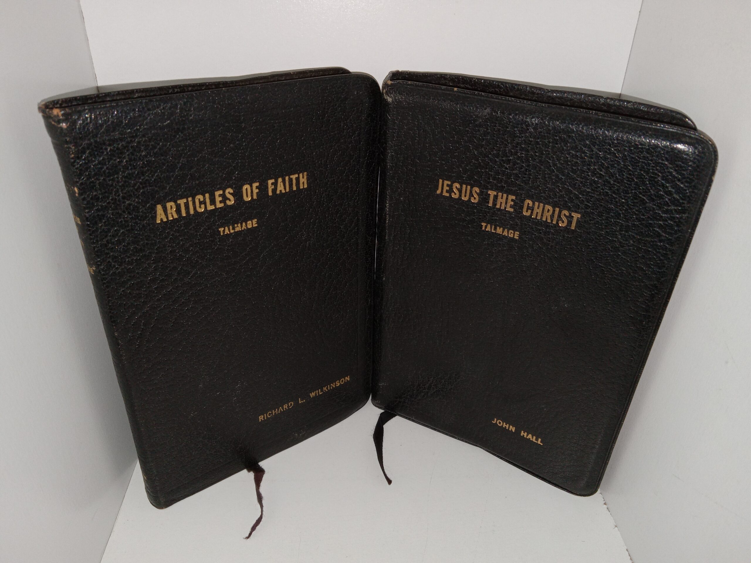 2 LDS Leather Books by James E. Talmage: Articles of Faith / Jesus the Christ (See Details)