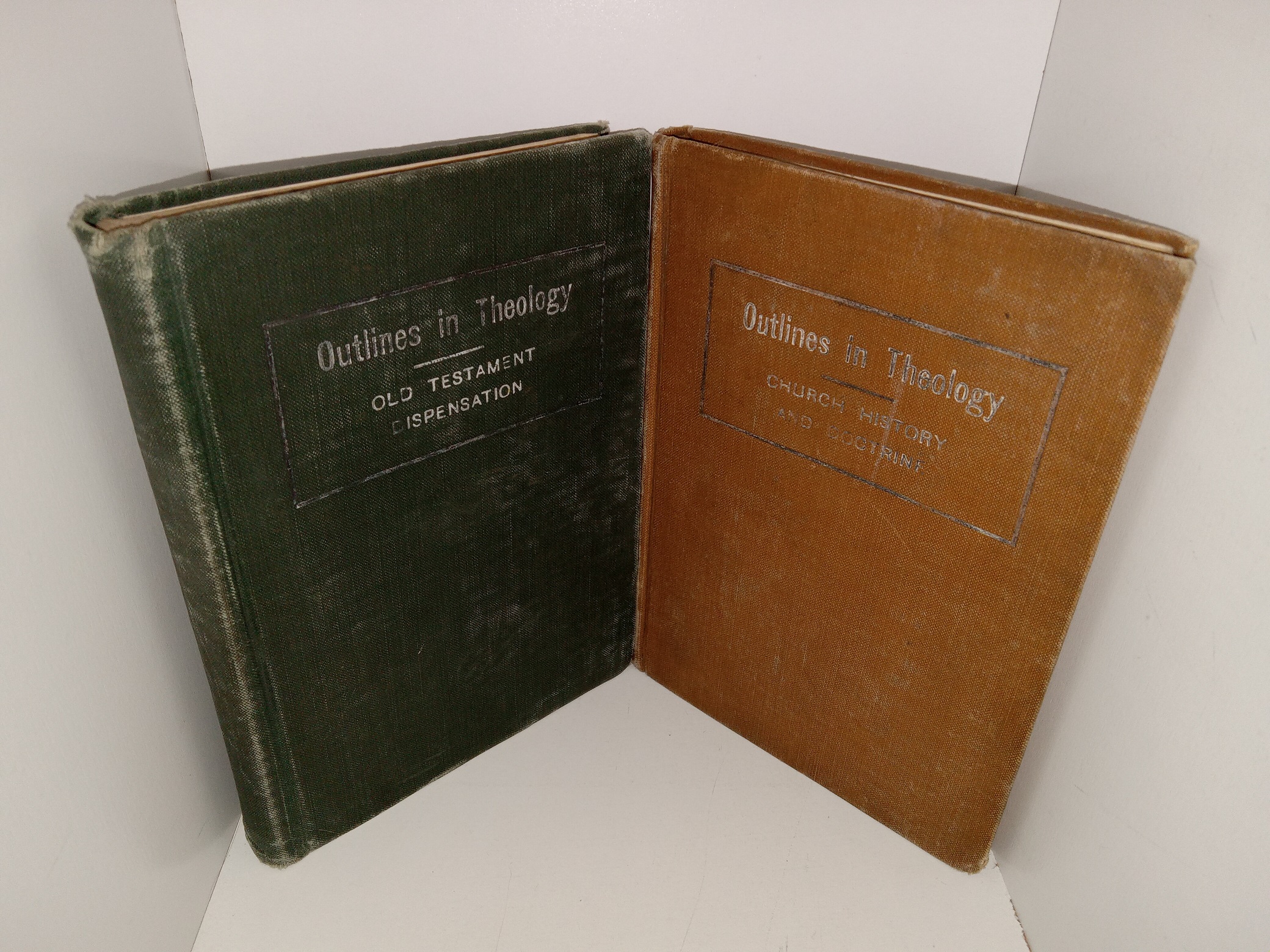 2 LDS Books: Outlines in theology: Old Testament Dispensation / Outlines in Religious Education for use in the Schools and Seminaries of the Church of Jesus Christ of Latter-day Saints: Church History and Doctrine (See Details)