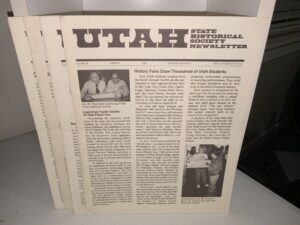 5 Issues of Utah State Historical Society Newsletter (See Details)
