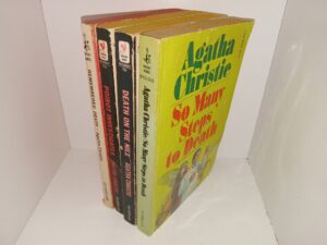 4 Mystery Novels by Agatha Christie: Remembered Death / Poirot Investigates / Death on the Nile / So Many Steps to Death (See Details)