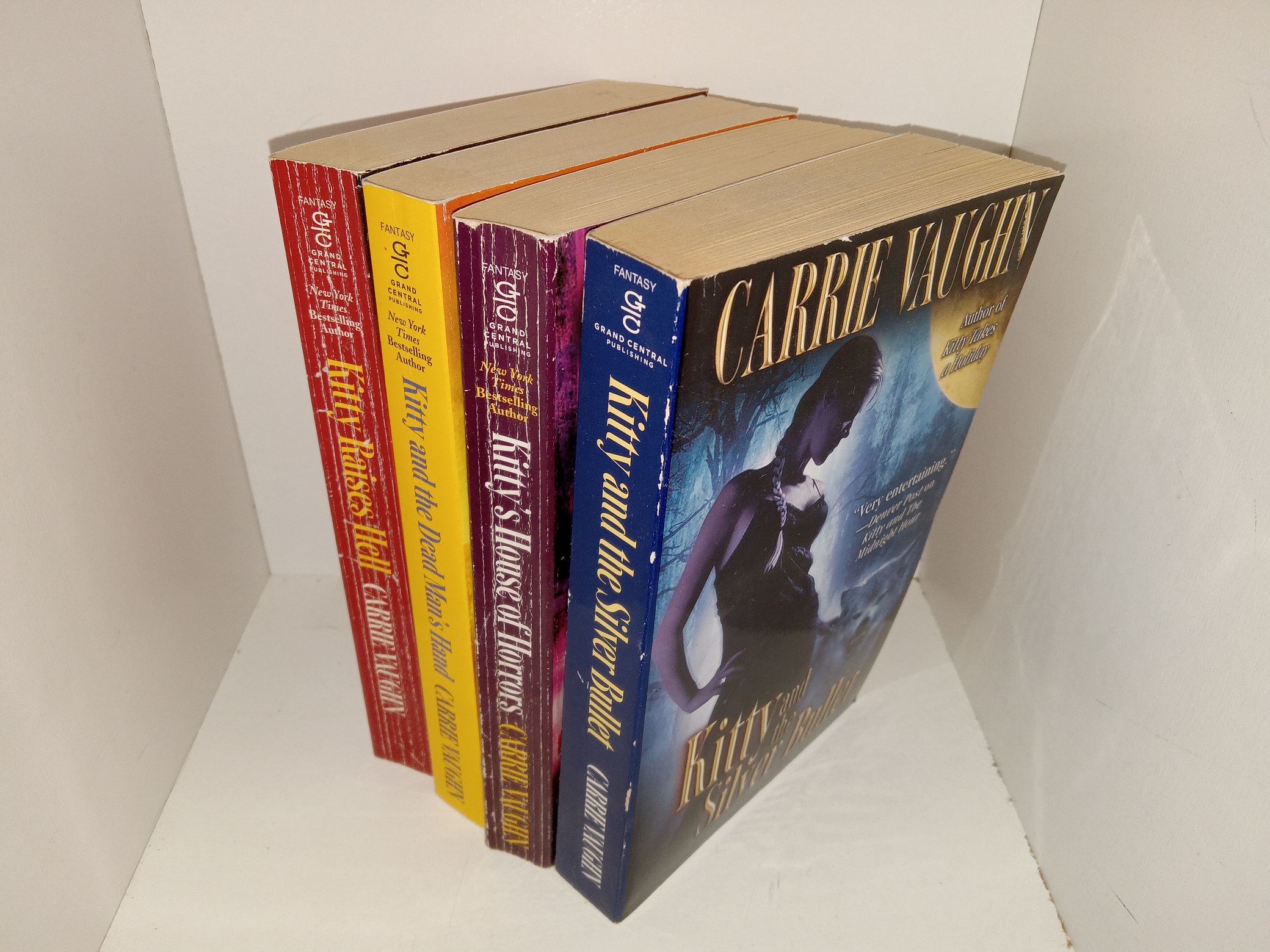 4 Novels by Carrie Vaughn: Kitty Raises Hell / Kitty and the Dead Man’s Hand / Kitty’s House of Horrors / Kitty and the Silver Bullet (See Details)