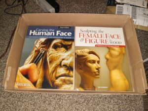 2 Books about Sculpting: Carving the Human Face: Capturing Character and Expression in Wood / Sculpting the Female Face & Figure in Wood (See Details)