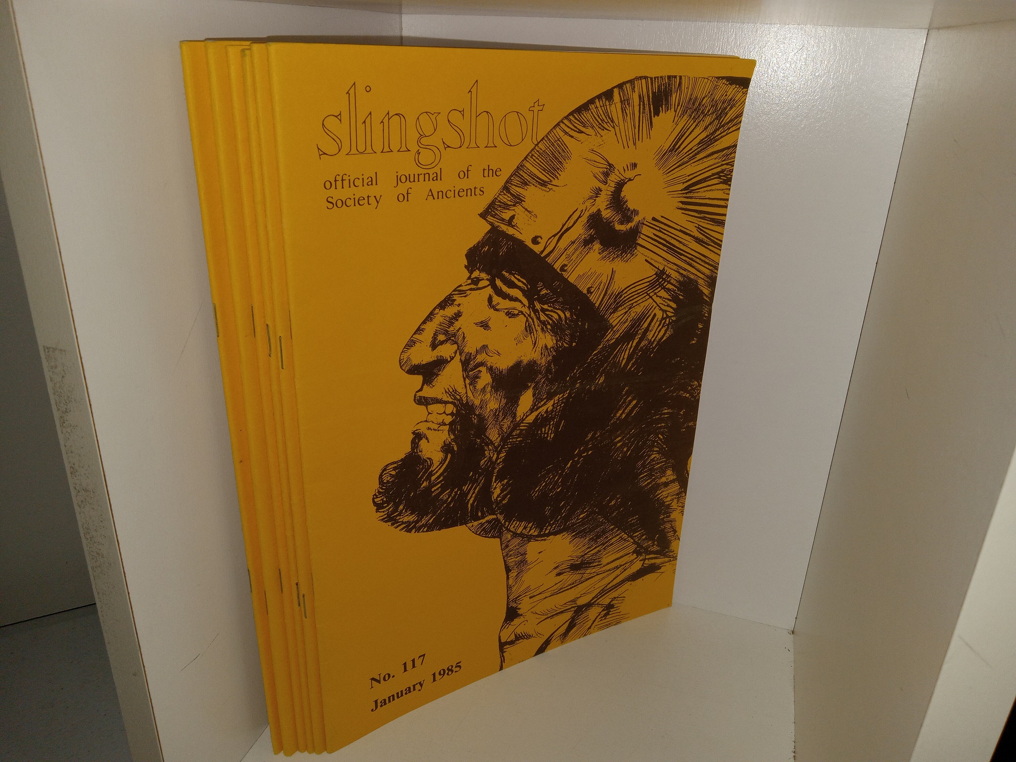 6 Issues of Slingshot: Official Journal of the Society of Ancients for the Year of 1985