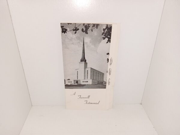 A Farewell Testimonial (Pamphlet) (Program) (1963)