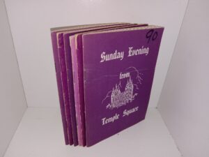 6 Sunday Evening from Temple Square Booklets of Various Nos. (See Details)