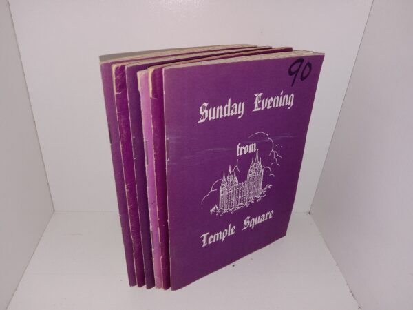 6 Sunday Evening from Temple Square Booklets of Various Nos. (See Details)