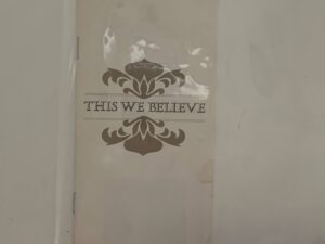 This We Believe Osmonds Testimonial pamphlet