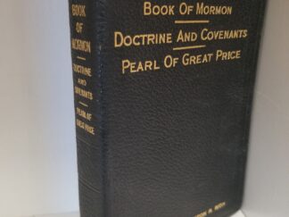 1937 --- Triple Combination --- Bendable Black Leather --- Book of Mormon / Doctrine & Covenants / Pearl of Great Price