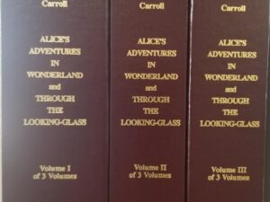 Alice’s Adventures in Wonderland and Through the Looking Glass — Lewis Carroll — 3 Vol. Set — in Braille