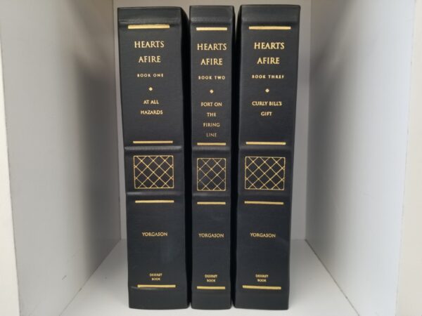Hearts Afire — 3 Volume Set — Blaine M. Yorgason — Limited Edition Leather Set — #18 of 50 Sets