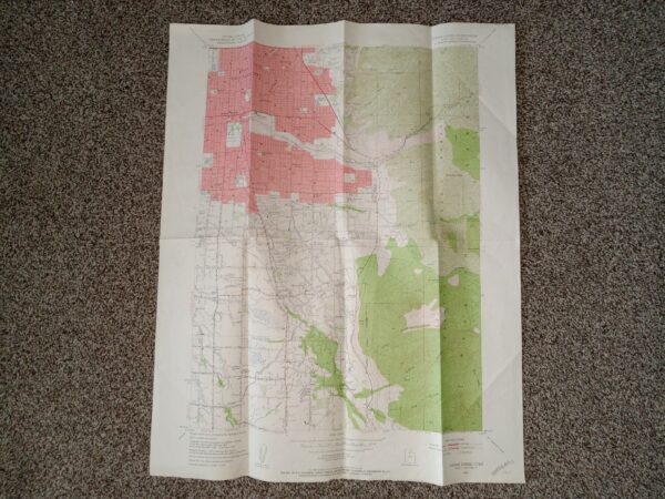 Sugar House Quadrangle Map (Fold-Up Map) (1952) ~ Unknown Cartographer