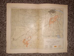General Map of the Arkansas Bauxite District (Fold-Up Map) (Unknown Publishing Date) ~ Unknown Cartographer