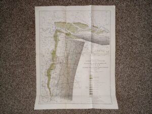 Map of the Woodbine Artesian Reservoirs of the Black and Grand Prairies of Texas Including the Eastern and Western Cross Timbers (1900) ~ by Robert T. Hill