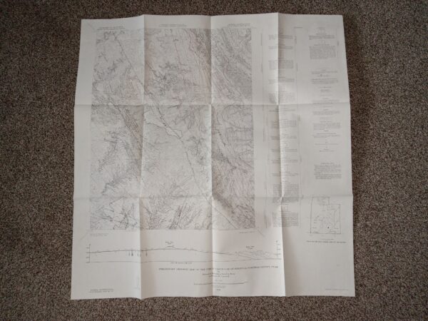 Preliminary Geologic Map of the Circle Cliffs 1 SE Quadrangle, Garfield County, Utah (Fold-Up Map) (1958) ~ by Edward S. Davidson, David A. Brew, Louis D. Carswell