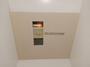 1968 Lincoln Continental: America’s Most Distinguished Motorcar (Unknown Publishing Date) ~ Unknown Author