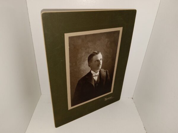 Photograph of an Unknown Man w/ a Note on the back, Dated 1898