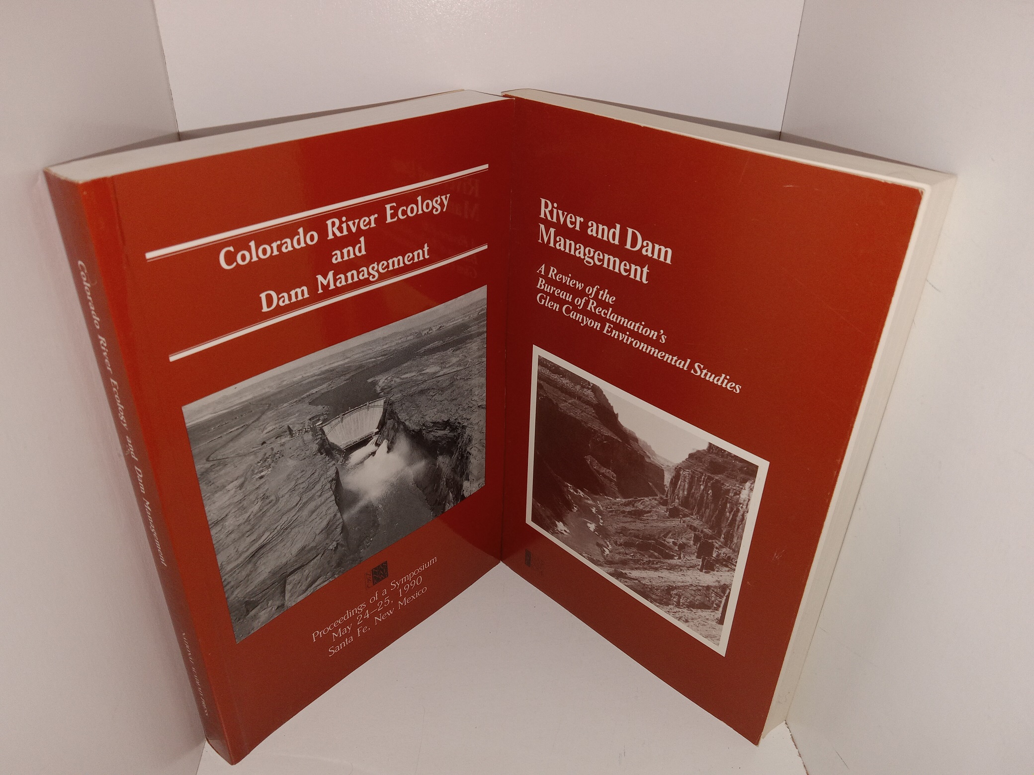 2 Books from the Committee to Review the Glen Canyon Environmental Studies: Colorado River Ecology and Dam Management: Proceedings of a Symposium, May 24-25, 1990, Santa Fe, New Mexico / River and Dam Management: Review of the Bureau of Reclamation’s Glen Canyon Environmental Studies (See Details)
