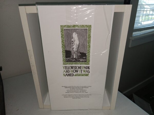Yellowstone Park and How It Was Named Single Sided Print (2008)