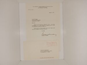 Letter Signed by Gordon B. Hinckley, Envelope Included (1995)