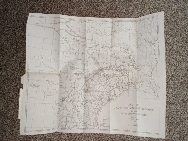 Map of Texas and Adjacent Regions in the Eighteenth Century (1915) ~ Compiled by Herbert E. Bolton