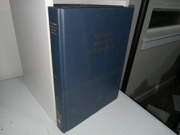 The Original Manuscript of the Book of Mormon: Typographical Facsimile of the Extant Text (2001) ~ Edited by Royal Skousen