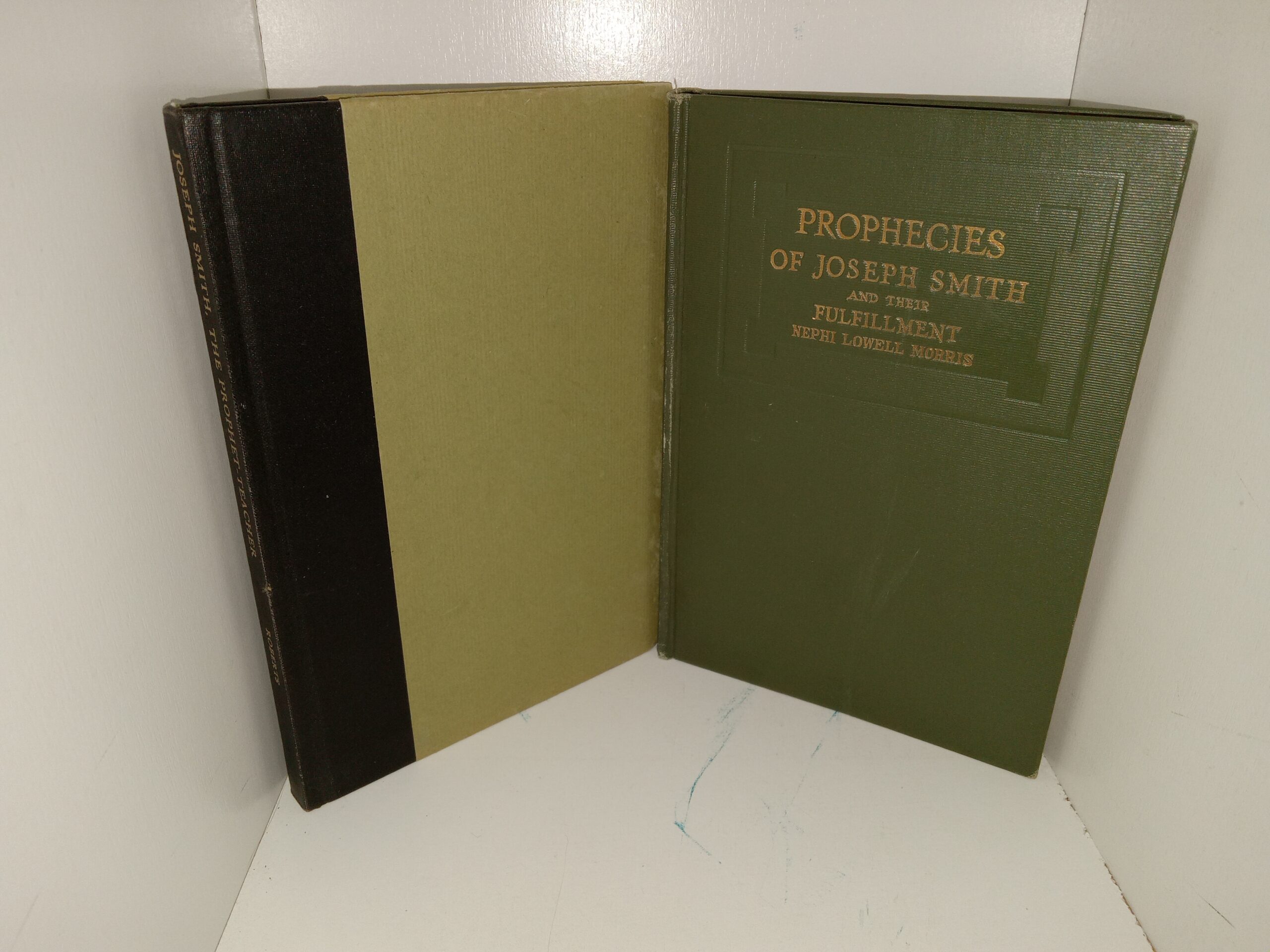 2 LDS Books about Joseph Smith: Joseph Smith: The Prophet Teacher / Prophecies of Joseph Smith and the Fulfillment (See Details)